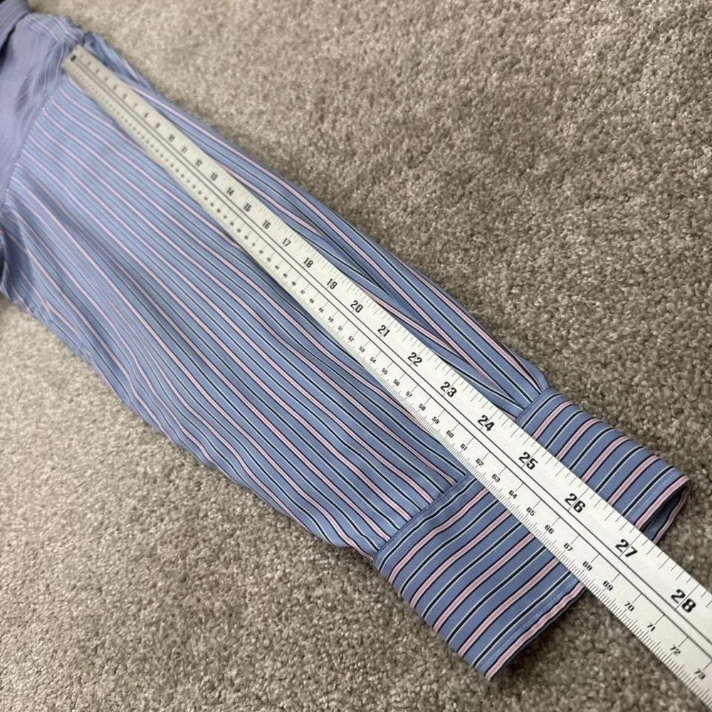 Vintage Polo Ralph Lauren Pink Blue Stripe Big & Tall Polo Shirt Classic Fit